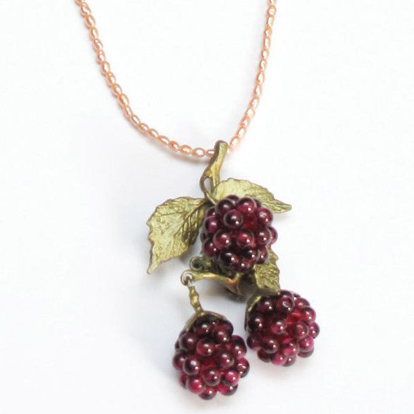 Raspberry 16 Inch Adjustable Cluster Pendant by Michael Michaud