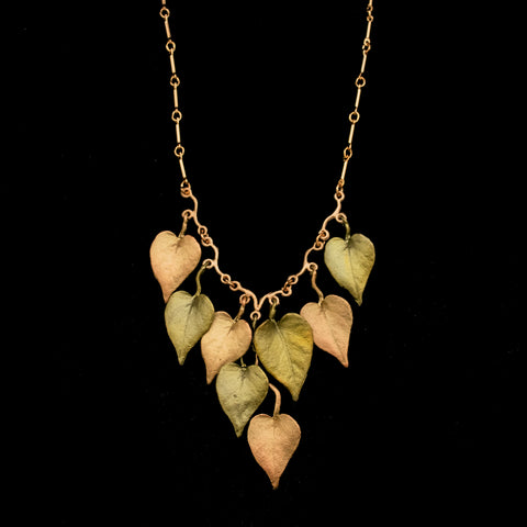 Sweet Potato Vine 18'' Adj. Statement Necklace By Michael Michaud