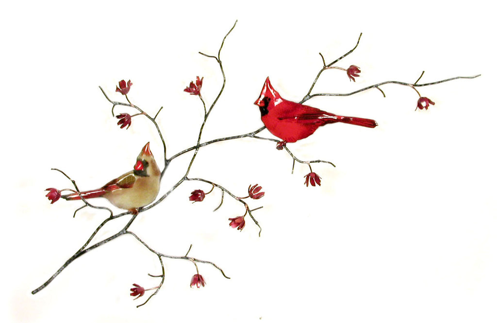 Double Cardinals Wall Art by Bovano Cheshire