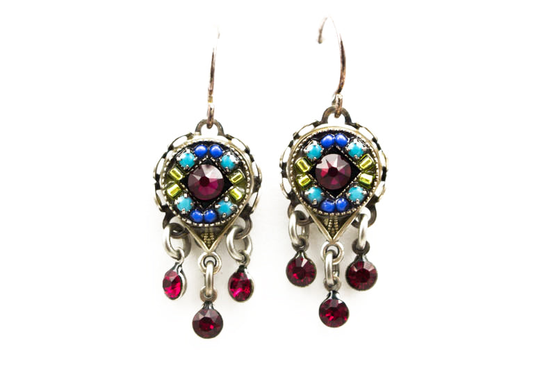 Ruby Isabella Brilliant Drop Earrings by Firefly Jewelry