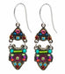 Multi Color Mosaic Earrings by Firefly Jewelry