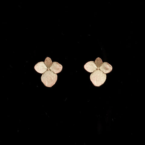 Hydrangea Petal Post Earrings by Michael Michaud