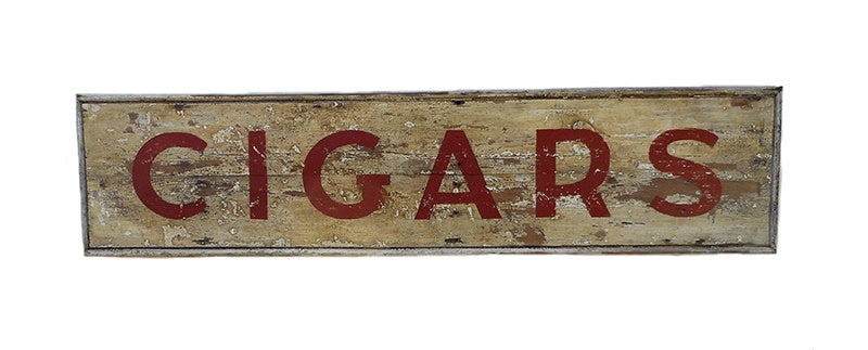 Cigars Red Letters Americana Art