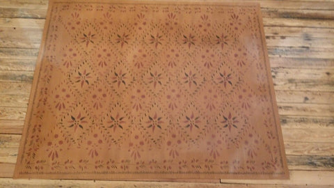 Wayside Inn Floorcloth in Mustard 48" x 60"