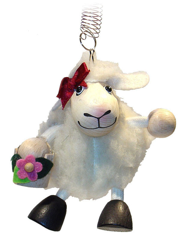 Lambgirl White Handcrafted Wooden Jumpie