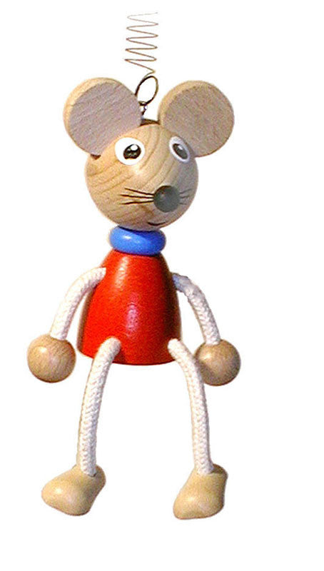 Mouse Handcrafted Wooden Jumpie