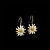 Daisy Wire Drop Earrings by Michael Michaud