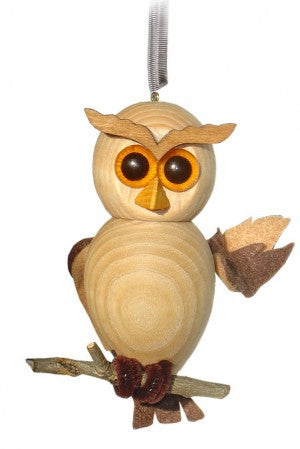 Cute Owl, Light Wood Handcrafted Wooden Jumpie