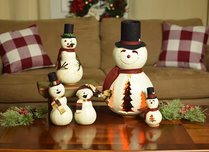 Easton Snowman Gourd and Blizzard Snowman Gourd - Available in Easton Snowman Gourd and Blizzard Snowman Gourd - Available in