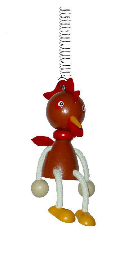Rooster Handcrafted Wooden Jumpie