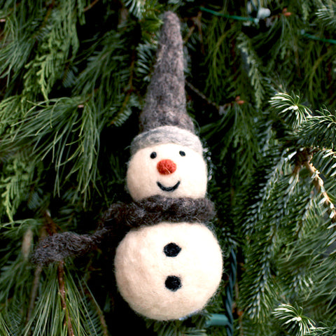 Snowman Woolie Ornament
