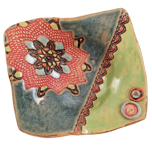 Little Luxury Ceramic Wall Art by Laurie Pollpeter