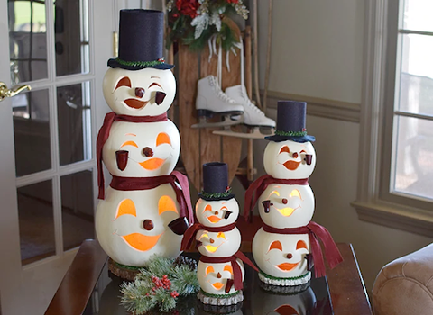 Barry Snowman Stack Gourd - Available in Multiple Sizes