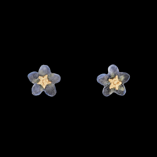 Dainty Additions Forget Me Not Flower Stud Ear By Michael Michaud