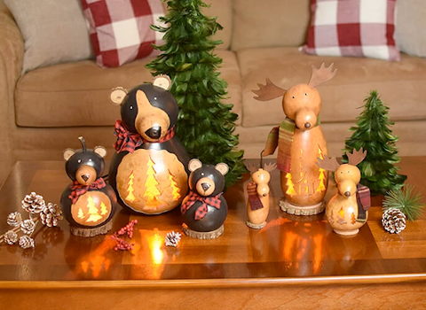 Michael Moose and Bucky Bear Gourds - Available in Multiple Styles