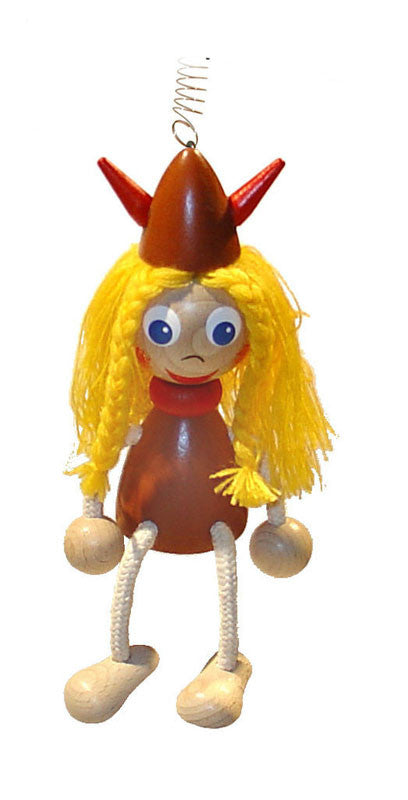 Viking Girl Handcrafted Wooden Jumpie
